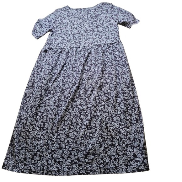 Appleseeds Dresses & Skirts - Appleseeds Dress Medium Navy & Blue Womens Dress Short Sleeve w/Front Pockets